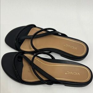 Vionic Black Strappy Sandals